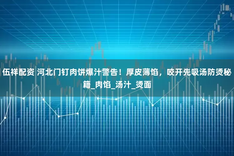 伍祥配资 河北门钉肉饼爆汁警告！厚皮薄馅，咬开先吸汤防烫秘籍_肉馅_汤汁_烫面